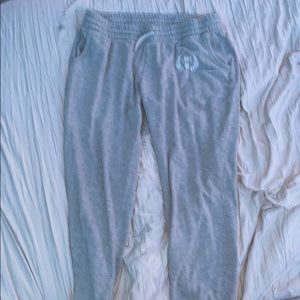 Gray sweatpants